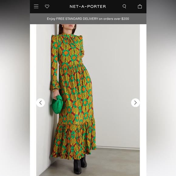 LA DOUBLEJ
Visconti tiered floral-print crepe maxi dress - Picture 1 of 4